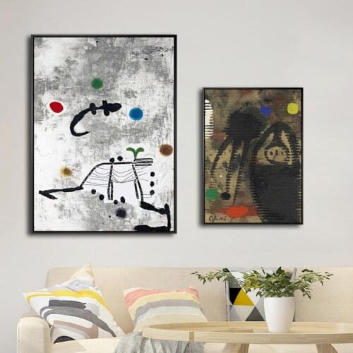 Home Decor Canvas Print Art Wall Pictures Cuadros Decoracion Dormitorio Poster Canvas Printing Paintings Spanish Joan Miro 6