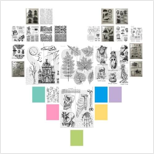 Halloween butterfly Background clear stamp Mask Stencil DIY Scrapbooking/Card Making/Kids Fun Decoration Supplies 008