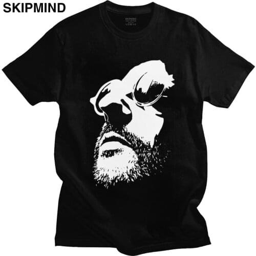 Leon The Professional T-shirt Men Short Sleeved Mathilda Natalie Portman Tshirt Luc Besson Film Tee Shirt Cotton Top Merchandise