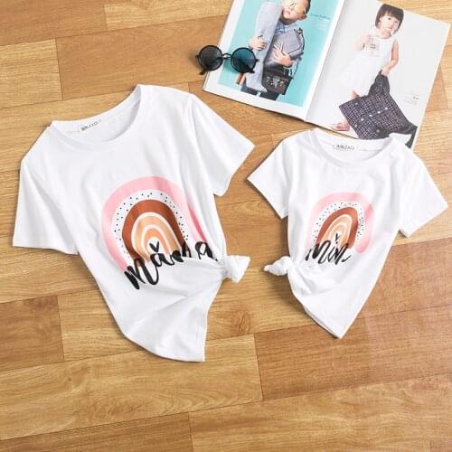 NNJXD Same T-shirts For Mom And Daughter