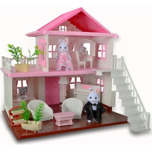 Educational Toy Children DIY GIRLS Play House Model Model Villa