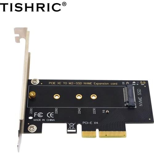 TISHRIC PCIE XE To M2-SSD NVME Expansion Card M.2 NVME TO PCI-E 4X M.2 NVME SSD to PCIE Adapter Card PCI Express X4 X8 X16