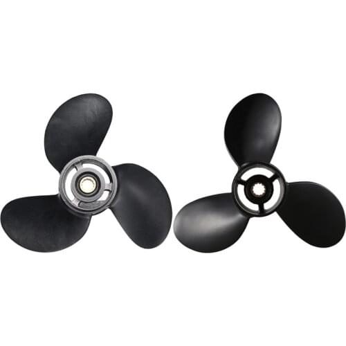 Outboard Propeller 3B2W64517-1 8.5X9 Boat with 8.9x8.5 Black Boat Outboard Propeller