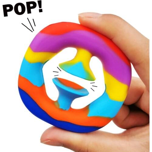 Snapperz Pop It Fidget Toy Anti Stress Relaxing Sensory Popit Toys Hand Grip Ball Stress Reliever Gift For Children Adults 1PCS