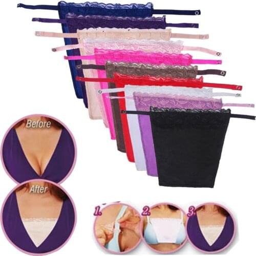 Womens Tube Top Sexy Strapless Wrap Bra With Elastic Band Womens Solid Color Lace Anti-Glare Tube Top