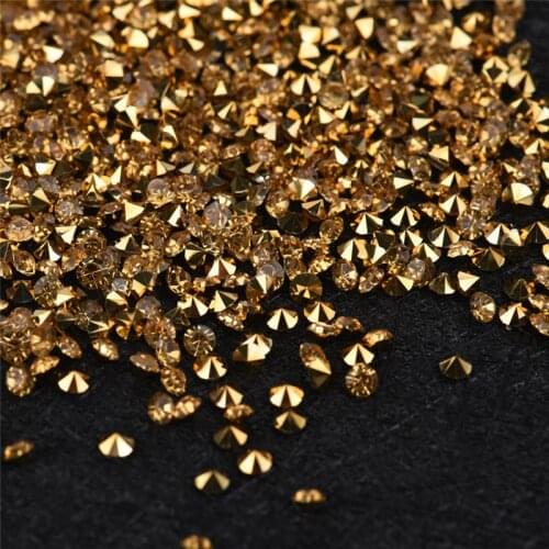 1000pcs DIY Diamond Nail Phone Case Table Confetti Gold Crystal Events Party Accessories Holiday DIY Decorations