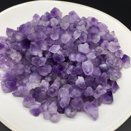 200g/lot 8-25mm Irregular Loose Lavender Amethysts Raw Stone Beads Natural Amethysts Tooth Stone Beads Mineral Specimens