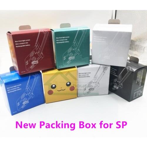 5pcs New Packaging Box Packing carton box for GBA SP Game Console replacement for Gameboy Advance