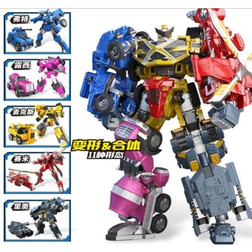 5 IN 1 Mini Force X Machine Super X Power Deformation Combine Toys Force XCreation Machine Volt Sammy Childrens Holiday Gifts