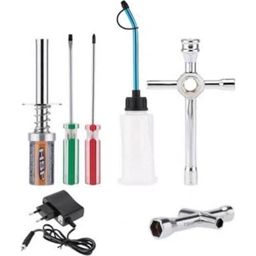 80142 Nitro Starter Set Tools Kit Glow Plug lgniter for HSP 1/8 1/10 1/16 on / Off Road Buggy Truck Redcat Exceed AMAX HIMOTO