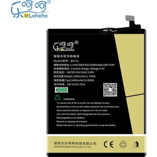 Original LEHEHE BA741 Battery for Meilan E2 Meizu Blue E2 3400mAh High Quality Battery with Tool Gifts