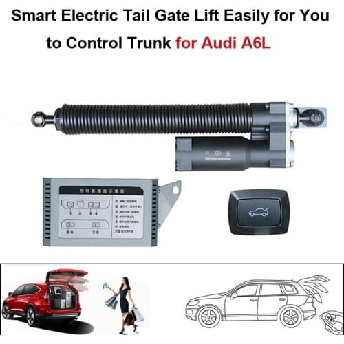 Car Smart Auto Electric Tail Gate Lift for Audi A6 A6L Control by Remote Drive Seat Tail Gate Button Set Height Avoid Pinch