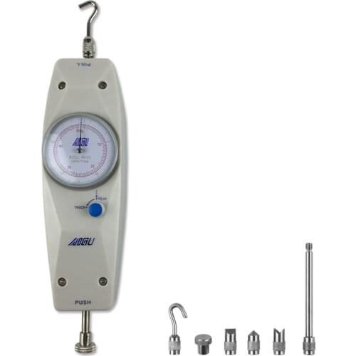 Pointer Dynamometer Analog Push Pull Force Gauge Dial Mechanical Force Meter Tensile Tester 500N 50KG Stroke 10MM