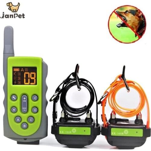 650yd Remote Dog Training Collar Obedience Trainer Waterproof Collar 10 Level of Static Shock,Beep Tone/Vibration For 1/2/3 Dogs