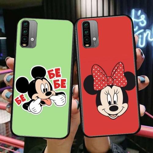 Mickey Minnie Mouse Disney Phone Case For XiaoMi Redmi 11 lite 9C 8A 7A Pro 10T 5G Anime Cover Mi 10 Ultra Poco M3 X3 NFC 8 SE