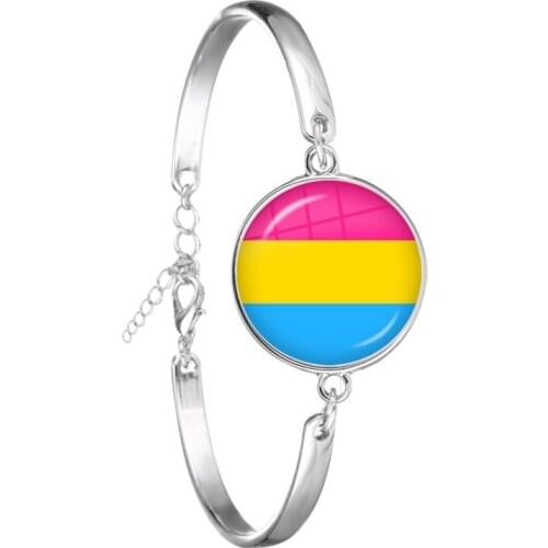 Gay Pride 18mm Glass Cabochon Bracelet Same Sex Lgbt Jewelry Gay Lesbian Pride With Rainbow Love Wins Gift Same Sex Marriage