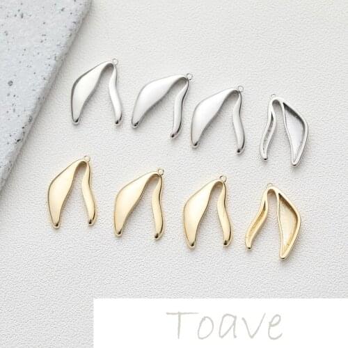 Electroplating real gold color preserving buckle pendant diy hand-made earrings material accessories