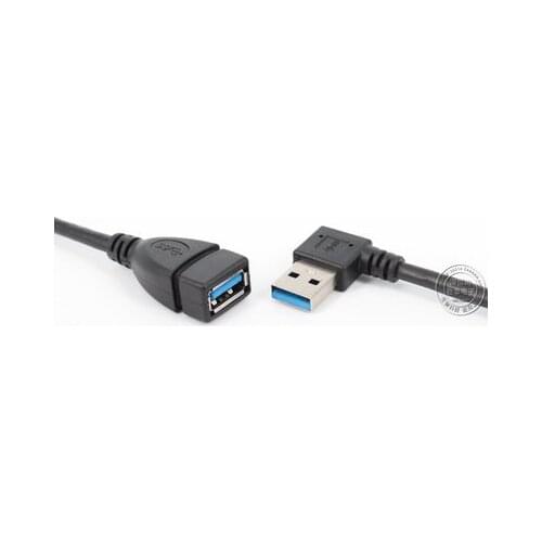 90 Degree Left & Right Up Down Angled Standard USB 3.0 angle Male to Female AM to AF Extension Connector Wire data Cable 20cm