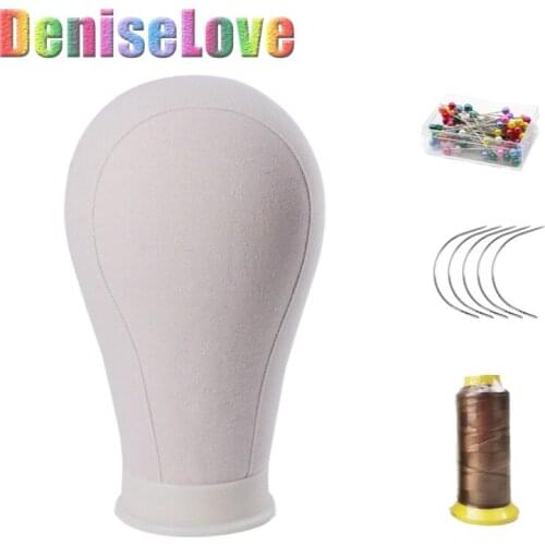 Needle and thread for sew in hair Curved hook needles for Wig making tool wig canvas block head wig accessories crochet hooks