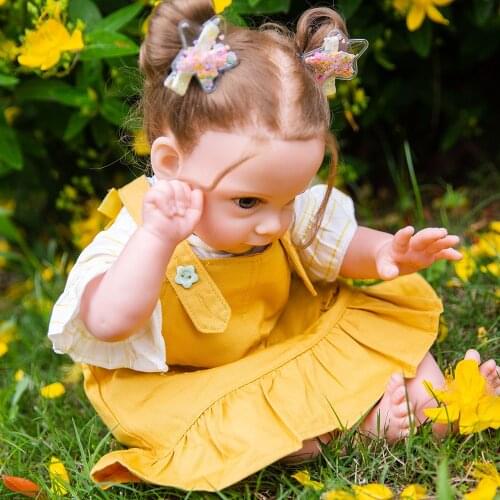 Hoomai 55CM Princess Reborn Baby Dolls Soft Body Realistic Girl Reborn Dolls for Children Play Toys Gifts