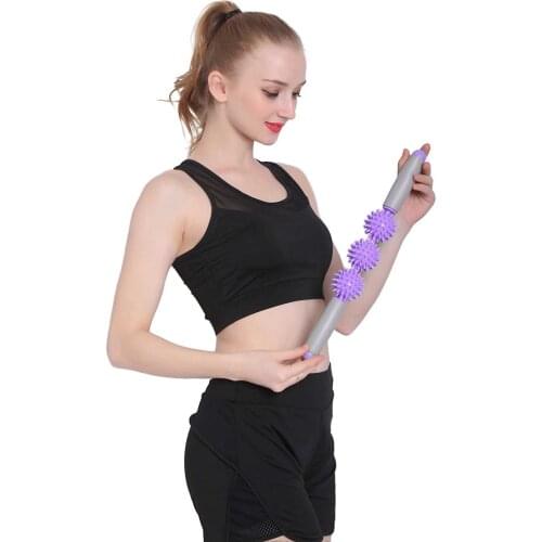 Massage Muscle Roller Anti Cellulite Massager Anti-Cellulite Trigger Point Stick Body Foot Face Leg Slimming Tool Yoga