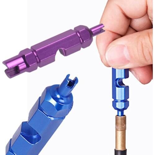 Multi-use New Aluminum Alloy Valve Core Removal Wrench MTB Road Bike Bicycle