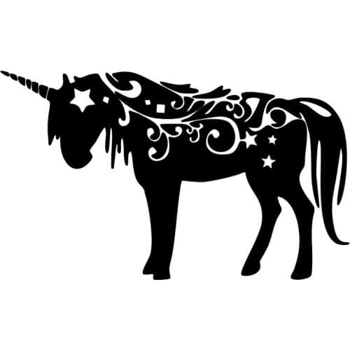 Unicorn Horse Lovely Car Styling Car Stickers Cute Magic Animal Car Body Decals Good Quality Waterproof Sun Protection Anti-UV