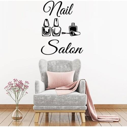 New Design Nail Salon Wall Art Decal Wall Stickers Pvc Material For Kids Rooms Decoration Sticker Mural