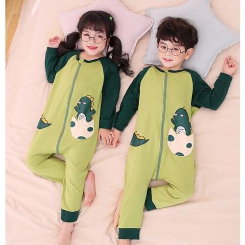 Autumn Spring Sleepwear Cotton Sleeping Bag Cartoon Baby Boys Clothes Kids Clothing Girls Pajamas Bodysuits Jumpsuits