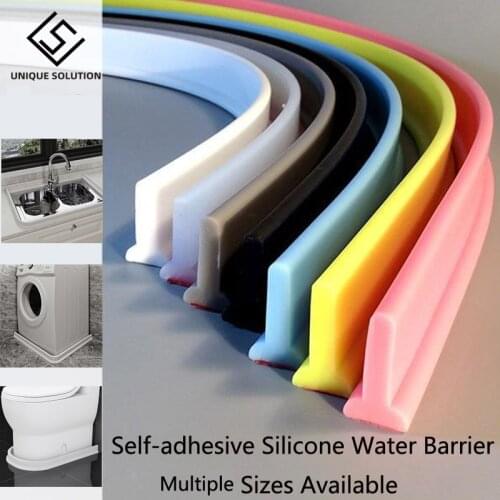 200cm Bathroom Water Stopper Water Partition Dry&Wet Separation Flood Barrier Rubber Dam Silicon Water Blocker Don't Slip