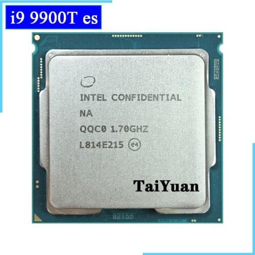 Intel Core i9-9900T es i9 9900T es QQC0 1.7 GHz Eight-Core Sixteen-Thread CPU Processor L2=2M L3=16M 35W LGA 1151