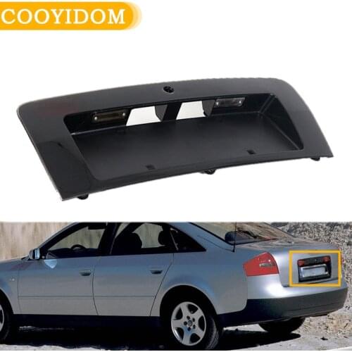 Car Rear License number Plate Light Frame For Audi A6 C5 1998 -2004 Plate light Cover Number Plate Lamp LED Canbus Error Free