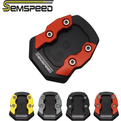 SEMSPEED CNC New Motorcycle Kickstand Side Stand Pad For Honda CBR250F CBR250R CBR300R CB500X/F CBR500R CBR600F CBR650F CBR600RR