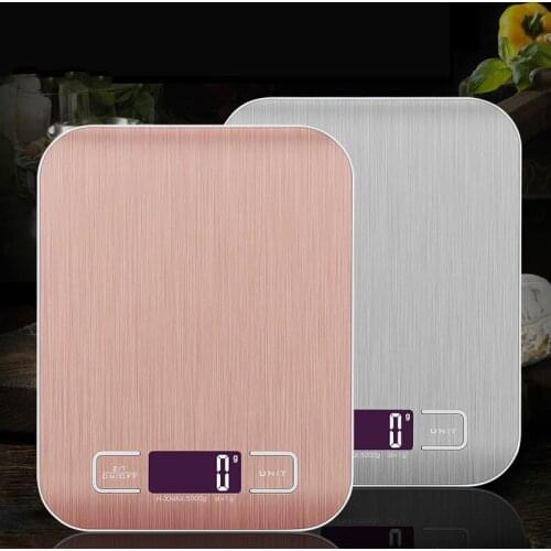 10000g / 5000g / 1g electronic USB rechargeable kitchen scale digital food scale stainless steel weight scale LCD measuring tool