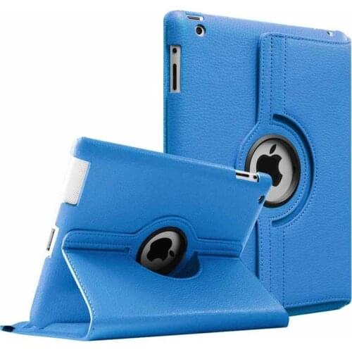 360 Degrees Rotating Cover for Apple iPad 2 3 4 PU Leather Case For iPad 2 3 4 Smart Tablet Stand Holder Cases A1397 A1416 A1430