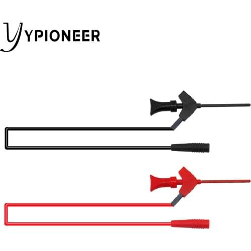 Cleqee P1511B 2mm Female Plug to Internal Spring Test Hook Probe AWG Test Lead Kit Can connect the Digital Multimeter Probe