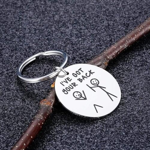 Funny Keychain for Best Friend BFF Gifts Friendship Sisters Birthday Christmas Valentine Gifts for Daughter Son Boys Girls