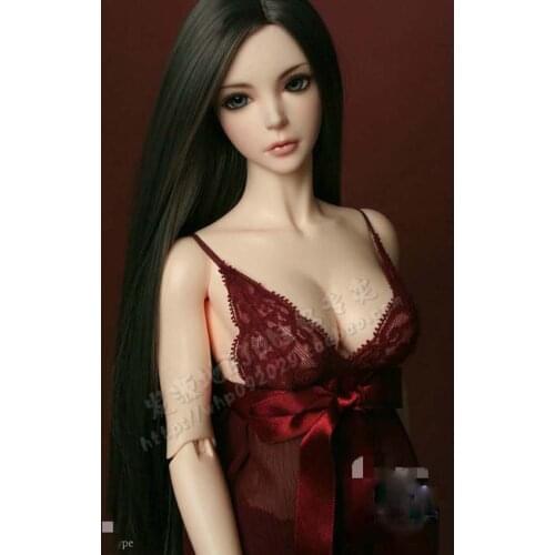 1/3 1/4 1/6 Bjd SD Doll Wig High Temperature Wire Beautiful Black Colors Long Straight BJD Super For Doll Hair Wig