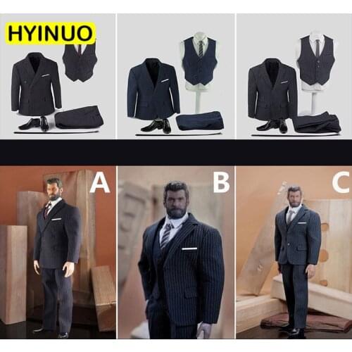 1/6 Scale Model Man British Gentleman Suit Clothing Formal Wear Clothes Casual Wear Clothing Set For 12" Male Figure Body Doll