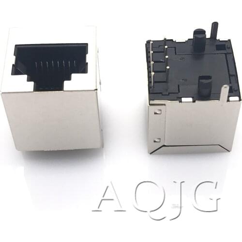 10Pcs/Lot 5224 Vertical Rj45 Female Network Socket 5224-8P8C Vertical Upright