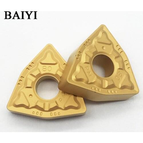 10pcs Insert for turning tools WNMG080408-PM WNMG432-PM YBC251 carbide Cutting tool for CNC part turning plate