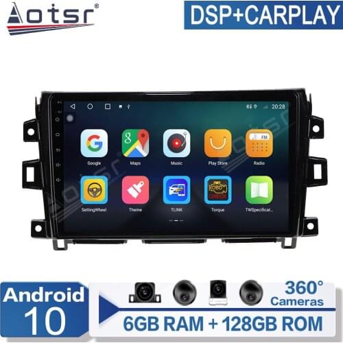 6+128G Android 10 For NISSAN NP300 Navara 2014+ Car Multimedia Player Radio GPS Navigation Auto Stereo Recorder