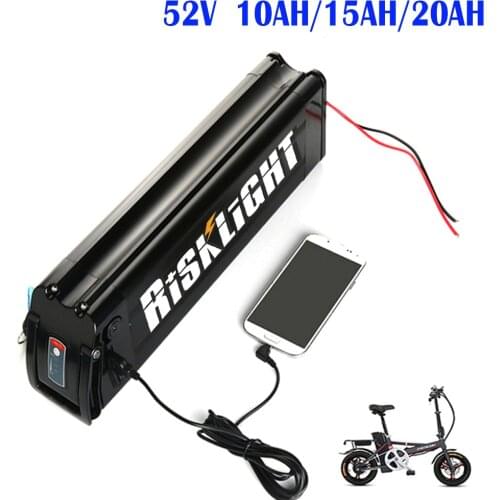 48V 1000w Bafang bbshd batterie silver fish type 52V 20Ah 10ah 15ah e-Bike battery packs for 48 Volt 1500w 750w 500w motor
