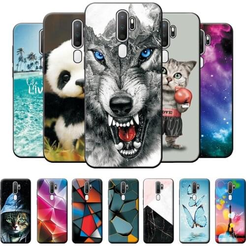 6.5" Case For Oppo A9 2020 Silicone Soft TPU Phone Cover For Oppo A9 2020 Cover Cool Fashion Pattern Protective Case Bumper