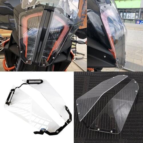 FOR 1290 super adventure R 1290 super adventure S Transparent Headlight Guard Headlight Protector