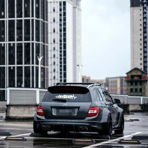 For W204 Mercedes Benz W204 C200 C300 C63 Estate / Wagon High Quality Carbon Fiber Roof Spoiler Car Rear Wing Spoiler 2010-2014