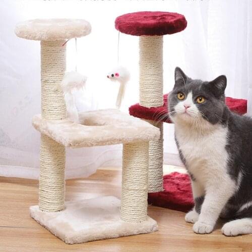 Cat Climbing Toy Three Layers Scratching Post Board Play Training Toy Home Living Cat Supplies Toys
