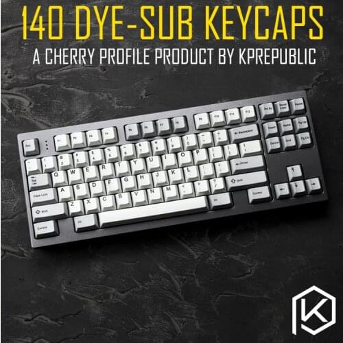 Kprepublic 139 Cherry profile Dye Sub Keycap Set thick PBT plastic keyboard gh60 xd60 xd84 cospad tada68 rs96 zz96 87 104 fc660