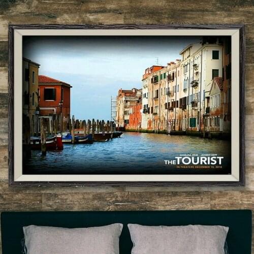 259 Tourist Jolie Depp Movie 2010 127 Wall Silk Cloth Poster Art Decoration Gift