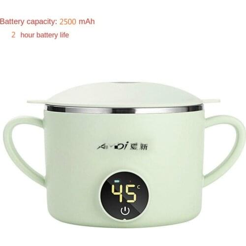 Lunch Box Insulation Bowl Tableware Smart Constant Temperature Bowl Charging Waterproof Cute Children Tableware